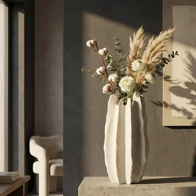 Produktbild von Dasibase - Vase, Weißer Marmor, Marmoroptik