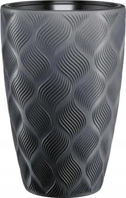 Produktbild von Flow Slim 40 Runder Blumentopf | Anthrazit