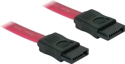 Produktbild von Delock SATA 3 Gb/s Kabel 70 cm rot