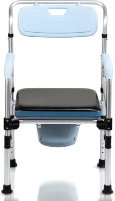 Produktbild von Jopassy Toilettenstuhl Duschhocker & -sitze Nachtstuhl Antirutschenden Rückenlehneund Deckel Toilettenhilfe