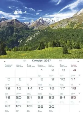 Image de Calendrier 2025 : Paysages de montagne - Michalczyk et Prokop