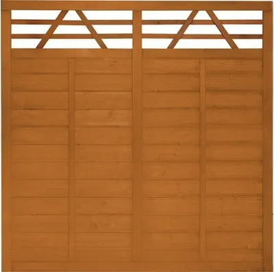 Produktbild von Zaun Hauptelement Konsta Venga 180 x 180 cm kirschbaumoptik