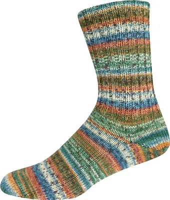 Produktbild von ONline Supersocke Sort. 355 Rio Color merino extrafein 4-fädige Sockenwolle 75% Schurwolle/25% Polyamid 100g/420 m LL 2959