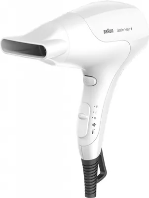 Zdjęcie produktu dla Braun Satin Hair 1 PowerPerfection HD180, Biały, Plastik, Oczko do wieszania, 1,8 m, 1800 W, 220 - 240 V