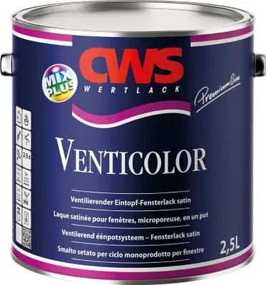 Produktbild von CWS WERTLACK Venticolor 2,5 Liter weiß