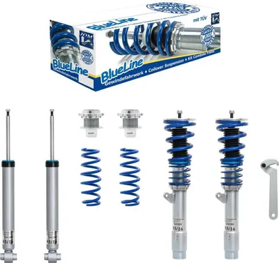 Produktbild von JOM BlueLine Gewindefahrwerk Stoßdämpfer mit Federn für BMW 3 Limousine (E36) 3 Coupe (E36) 3 Compact (E36) 3 Cabrio (E36) 3 Touring (E36)