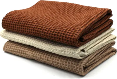 Produktbild von Waffelpique 3er Set je 0,5m x 1,5m Waffel Stoff 100% Baumwollstoff DIY Nähstoff Dekostoff zum Nähen Set21