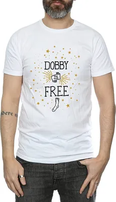 Produktbild von Harry Potter - "Dobby Is Free" T-Shirt für Herren BI1272 (XXL) (Weiß)