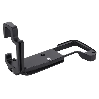 Imagen del producto de Soporte para cámara, Empuñadura para cámara, Placa en L para cámara, Soporte para fotografía vertical, Soporte para cámara de aleación de aluminio, Soporte para la cámara Olympus E-M1 II