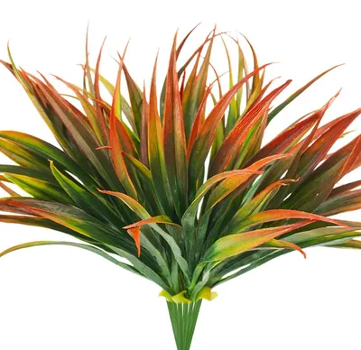 Productafbeelding van Omgoods - Set van 6 Kunstgras Planten, UV Bestendige Decoratie voor Binnen en Buiten