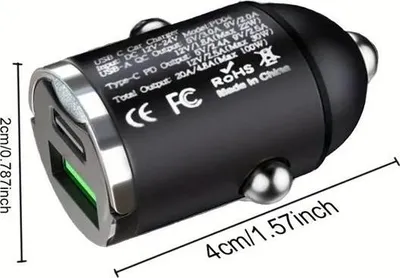 Produktbild von KFZ Zigarettenanzünder Adapter – 100W – USB-C & USB 3.0 Schnellladegerät – PD Charger für iPhone 15/16, Samsung, Xiaomi – Aurum Auto-Ladegerät
