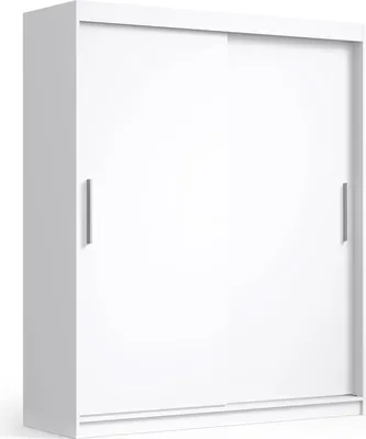 Produktbild von Mobelsta Schwebetürenschrank  2000, Kleiderschrank , Schlafzimmerschrank, Kleiderschränke,Wohnzimmerschrank Weiß 200x59x215,5 cm