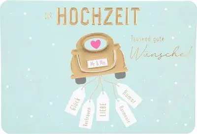 Produktbild von Klappkarte Kunterbunt Motiv 5, Depesche