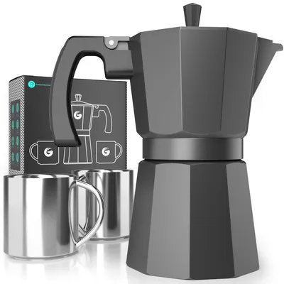 Moka-Kanne Aluminium 6 Tassen 350 ml Espressokocher