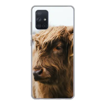 Produktbild von MuchoWow® Handyhülle Schutzhülle Hülle für Samsung Galaxy A51 5G Schottischer Highlander - Tiere - Hörner Silikon Softcase Handy Hülle - Abbildung
