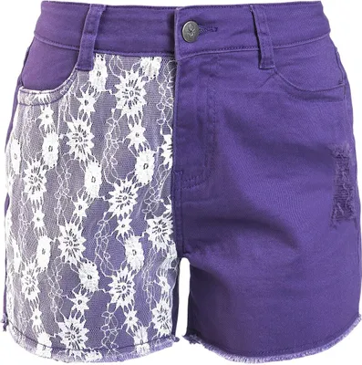 Produktbild von Gothicana by EMP Damen lilane Shorts mit Spitze 26