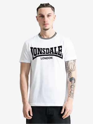 Produktbild von Herren T-Shirt normale Passform POTTERNEWTON White/Black XL Lonsdale