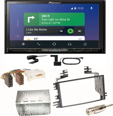 Produktbild von Pioneer AVH-Z9200DAB Android Auto Carplay Einbauset für Kia Sportage JE Rio JB