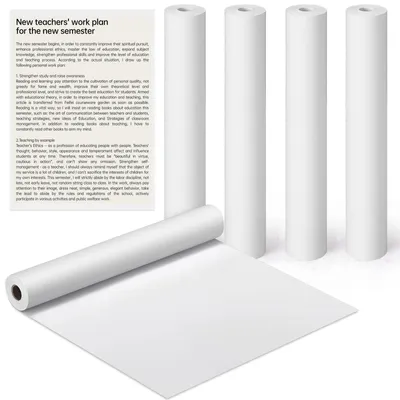 Thermopapier A4, 5 Rollen, 210 x 30 mm, für tragbare Drucker