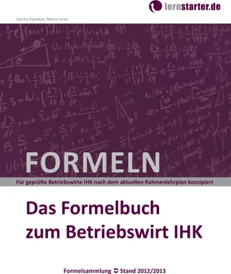 Produktbild von Das Formelbuch zum Betriebswirt IHK
