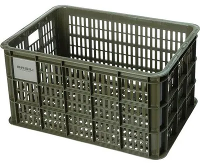Produktbild von Basil Fahrradkasten Crate L 34.5x49x27cm moss green 40ltr