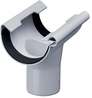 Abzweigmuffe Halbrund 125/75mm für Dachrinnen, Ansicht 2 von 6