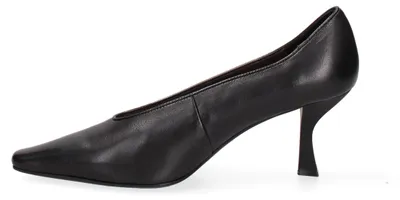 Immagine prodotto di Scarpa da donna con tacco, in vera pelle nera, elegante e versatile