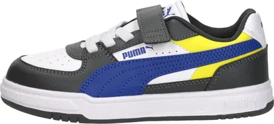 Image de Puma Puma Caven III Block AC+ PS  Klittenband Laag - Donkergrijs - Maat 35