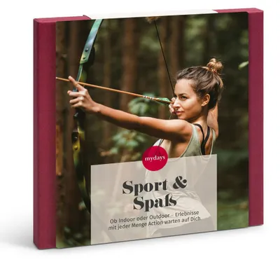 Produktbild von mydays Geschenkbox Sport & Spaß; Erlebnis verschenken oder selbst erleben; Gutschein für 1 Person(en)