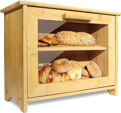 Produktbild von Doppelwandiges Brotbehälter - Nachhaltiges Brotkorb für frisches Brot und Gebäck