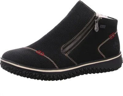 Produktbild von Rieker Damen Stiefeletten Kurzstiefel Warmfutter L4270, Größe:37 EU, Farbe:Schwarz
