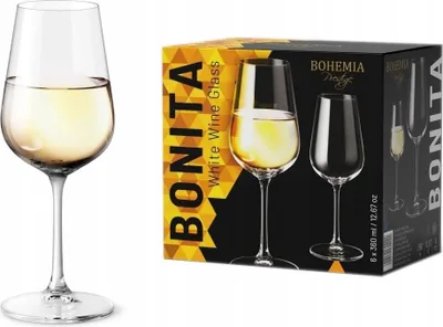Image de Bohemia Bonita Verres à vin blanc 360ml 6 pièces