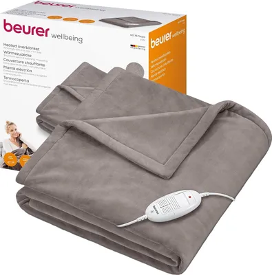 Immagine prodotto di Beurer HD 75 Cosy Termocoperta con Dispositivo di Termoregolazione Elettronico Grigio
