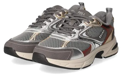 Produktbild von Bullboxer Damen Low Sneaker Grau Textil & Synthetik Größe: 38