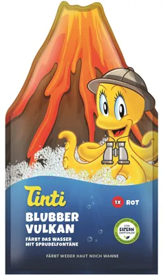 Obrázok produktu pre Tinti, Dodatek do kąpieli dla dzieci, Blubber Vulkan, 50 g (PRODUKT Z NIEMIEC)
