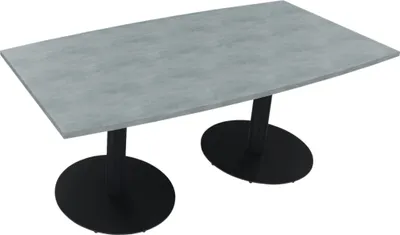 Produktbild von Bespr.ti. Tonneau Tellerfuß Rund B1800xT800/900xH720 an/Beton