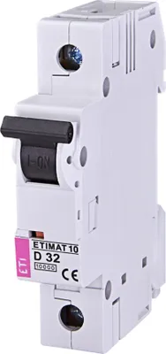 Zdjęcie produktu dla Eti Polam Wyłącznik Nadprądowy Etimat 10 1P D 32A 10Ka 230/240V Ac