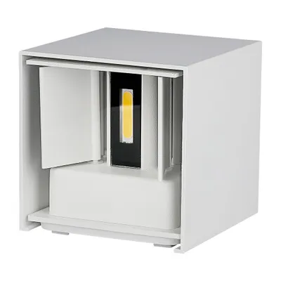 Produktbild von Quadratische LED-Wandleuchten - Bridgelux - IP65 - Weiß - 5W - 700 Lumen - 4000K