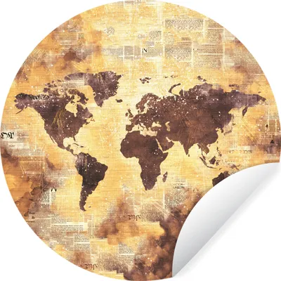 Produktbild von MuchoWow® - Wand Kreis - Wand Bild - Foto Tapete - Selbstklebende - Wohnzimmerdekoration - Wand Dekoration - Kinderzimmer