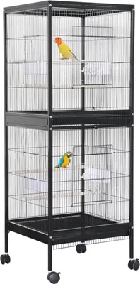 Produktbild von Vogelkäfig, vielseitiger Lebensraum, einfacher Zugang, schwarz