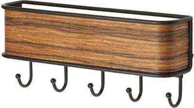 Produktbild von mDesign Schlüsselbrett Ablage Schlüsselboard Organizer Aufbewahrung Metall Holz