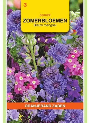 Imagen del producto de Oranjeband, mezcla de flores de verano, tonos azules - 1 paquete de semillas