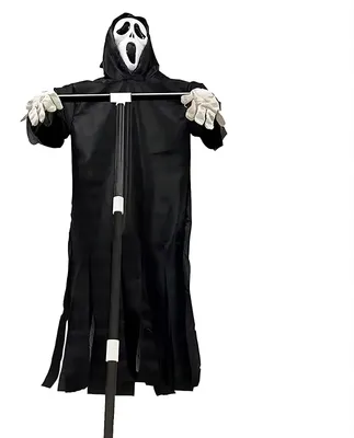 Fliegender Halloween-Geist, schreiend, schwarz, für Außen