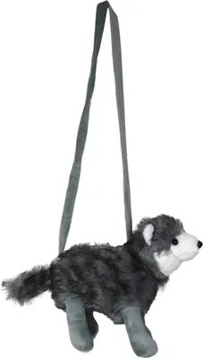Produktbild von Kuschelige Wolf Handtasche | 30x40x13cm - Grau