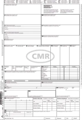 Immagine prodotto di 50x RNK Verlag 2100 Lettera di vettura internazionale (CMR) - SD, 1 x 4 fogli, DIN A4