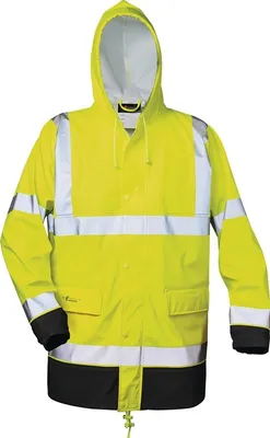 Produktbild von Warnschutz PolyurethanRegenjacke Manfred Gr.XXL gelb/schwarz