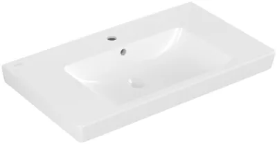Immagine prodotto di Villeroy & Boch Subway 2.0 lavabo à poser, avec trop-plein, 1 trou pour robinet, 800x470mm, 71758GR1, 71758GR1