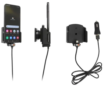 Produktbild von Brodit Gerätehalter 721298 mit Ladefunktion - für Smartphones - Samsung Galaxy S22 5G SM-S901B/SM-S901B/DS