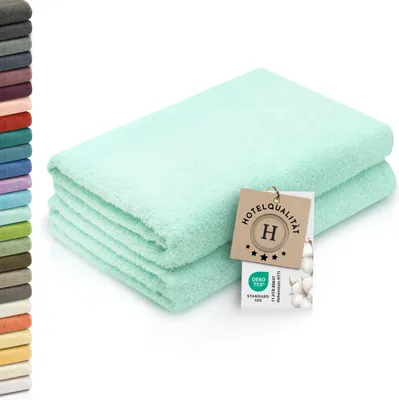 Produktbild von Duschtücher 2er Set, 70x140 cm, mint, Baumwolle