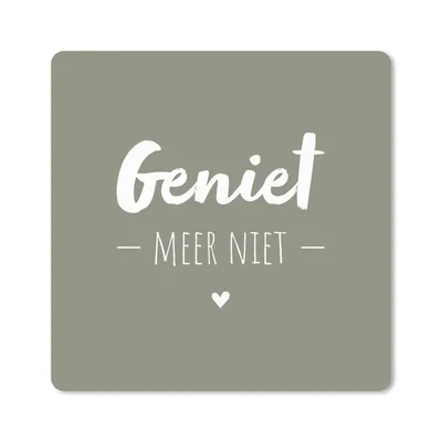 Produktbild von MuchoWow® Mauspad Mousepad Sprichwörter - Genieße nicht - Sommer - Text 30x30 cm - Mousepads - Maus Mat - Pad - Mausunterlage - Gaming